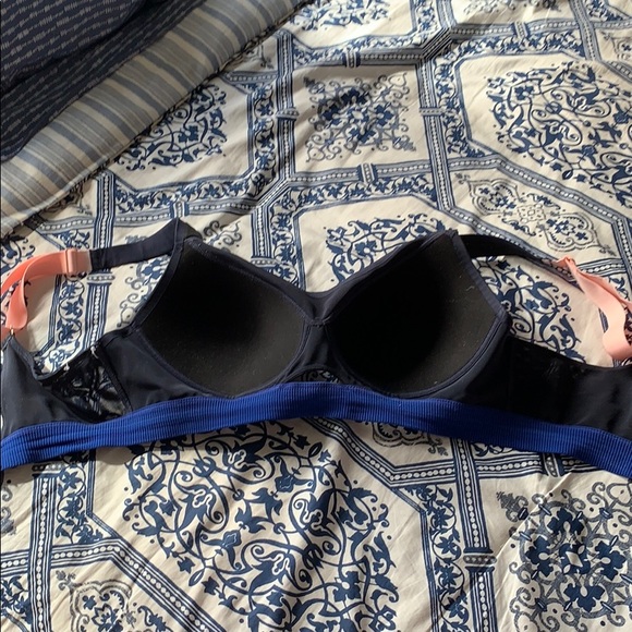 Adidas Sports Bra - Navy, Blue, and Peach Colour - Picture 4 of 4